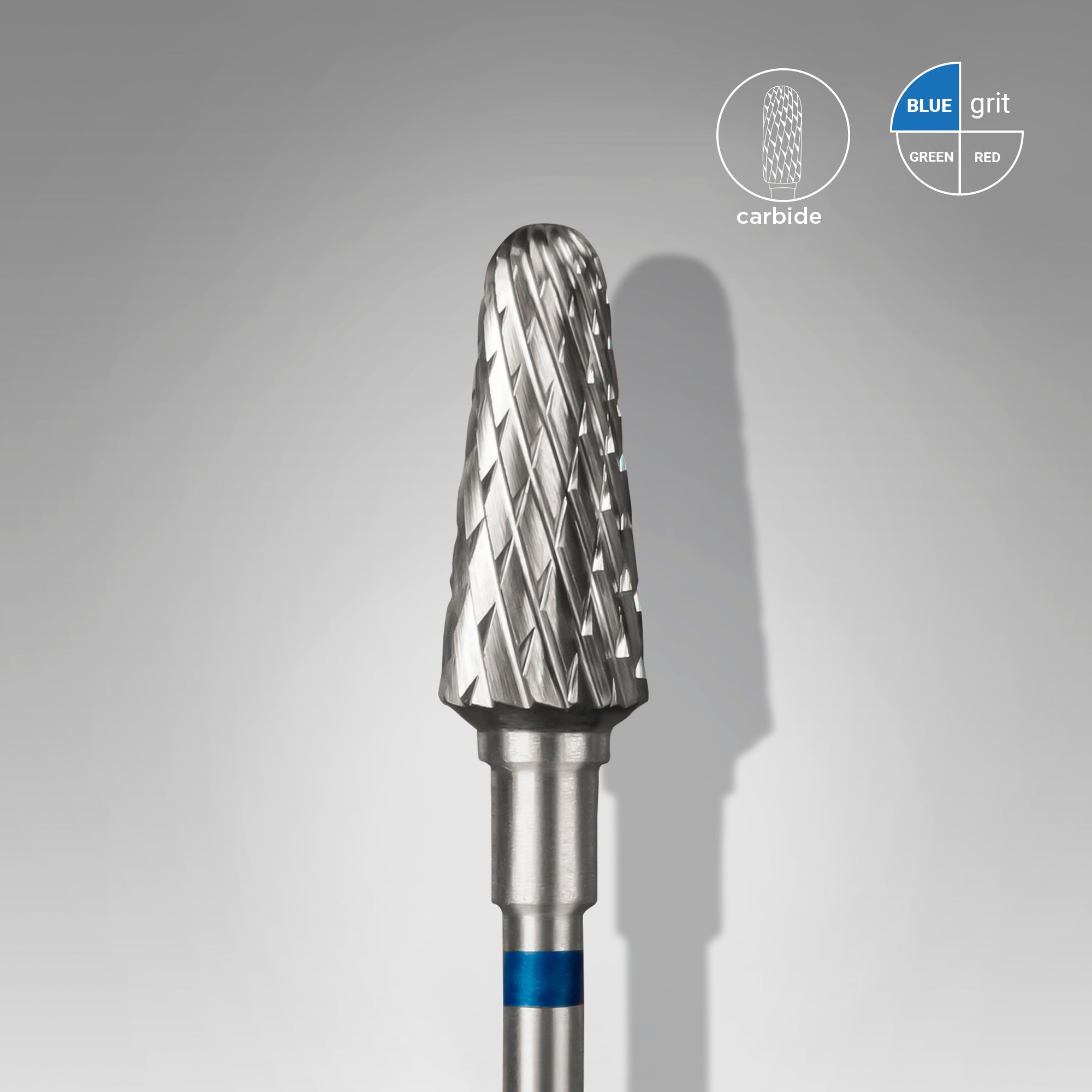 Carbide nail drill bit, "frustum", blue, head diameter 6 mm/ working part 14 mm image 0